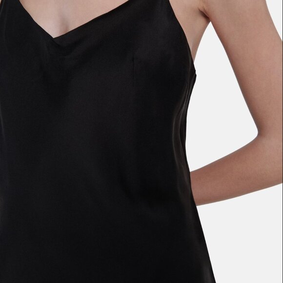 ASCENO Lyon Silk Satin Slip Dress Small - Picture 8 of 16